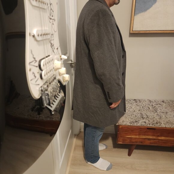 Michael Kors Fall/Winter Wool Gray Top Coat - Picture 4 of 6